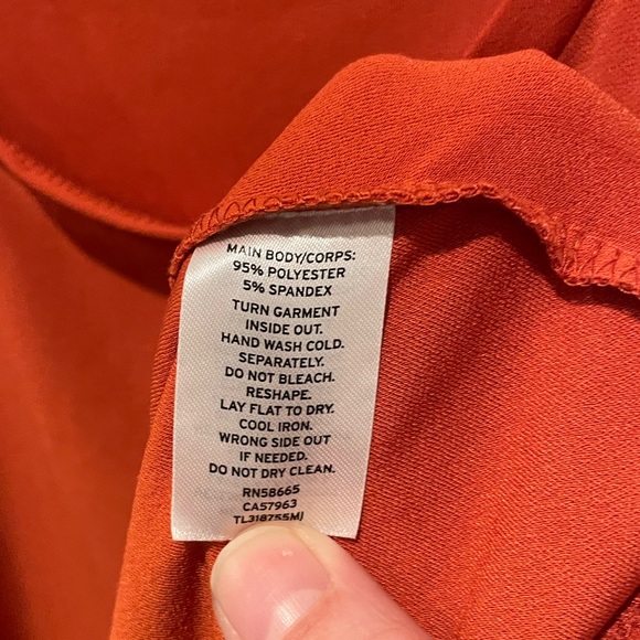 Leith Orange Tank Swing Dress Swoop Neck Sleeveless Women’s Small - Picture 7 of 9